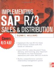 Cover of: Implementing SAP R/3 Sales and Distribution by Glynn C. Williams