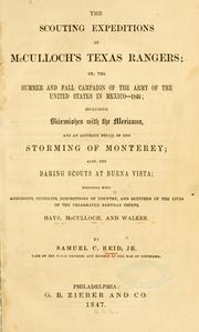 Cover of: scouting expeditions of McCulloch