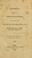 Cover of: A sermon preached in the Church in Brattle square, Boston, August 1, 1830