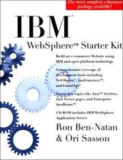 Cover of: IBM WebSphere Starter Kit (Book/CD-ROM package)