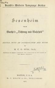 Cover of: Sesenheim by Johann Wolfgang von Goethe