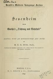 Cover of: Sesenheim by Johann Wolfgang von Goethe