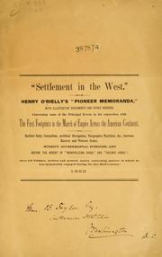 Cover of: "Settlement in the West." by Henry O'Reilly