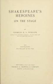 Cover of: Shakespeare's heroines on the stage