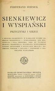 Sienkiewicz i Wyspiański by Ferdynand Hoesick