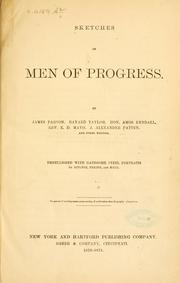 Cover of: Sketches of men of progress.