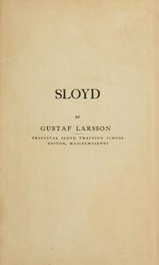 Cover of: Sloyd