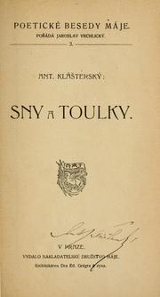 Cover of: Sny a toulky.