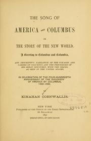 Cover of: song of America and Columbus