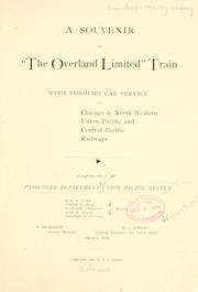 Cover of: A souvenir of "the Overland limited train" ...
