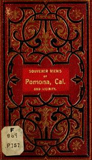 Cover of: Souvenir views of Pomona, Cal. and vicinity. | 