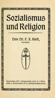 Cover of: Sozialismus und religion