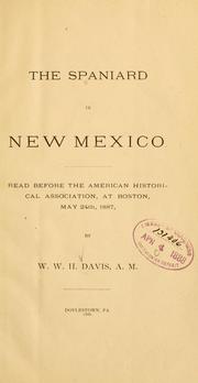 Cover of: Spaniard in New Mexico.