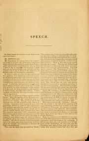 Cover of: Speech of Hon. Samuel O. Peyton, of Kentucky, on the Kansas question