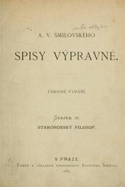 Cover of: Spisy výpravné by Alois Vojtch milovský