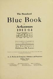 Cover of: The standard blue book of Arkansas 1911-14 ... by 