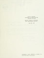 Cover of: State of Montana, Department of Administration, Treasury Division audited financial statements | Junkermier, Clark, Campanella, Stevens.
