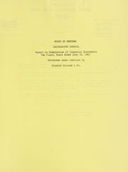 Cover of: State of Montana, Legislative Council report on examination of financial statements: two fiscal years ended June 30, 1983