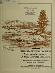 Cover of: The State park system by Montana. State Park Futures Committee.