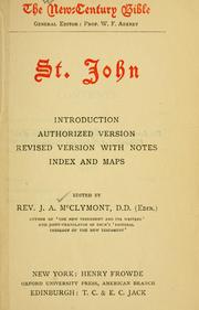 Cover of: St. John | J.A. McClymont