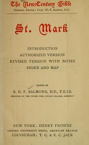 Cover of: St. Mark: introduction.