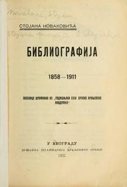 Cover of: Stojana Novakovia bibliografija, 1858-1911.