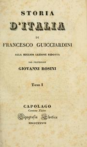 Cover of: Storia d'Italia by Francesco Giucciardini