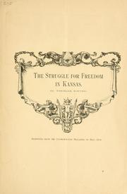 Cover of: The struggle for freedom in Kansas ... by Thomas Ewing