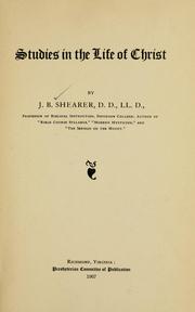 Cover of: Studies in the life of Christ