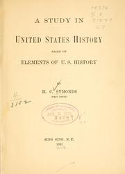 Cover of: study in United States history, based on Elements of U. S. history.