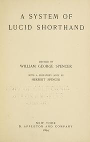 Cover of: system of lucid shorthand.