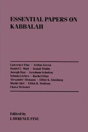 Cover of: Essential Papers on Kabbalah (Essential Papers on Jewish Studies)