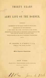 Cover of: Thirty years of army life on the border