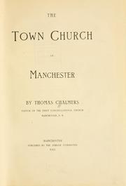 The town church of Manchester by Thomas Chalmers