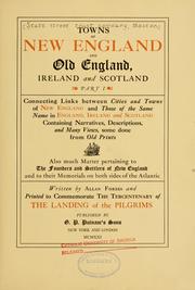 Cover of: Towns of New England and old England, Ireland and Scotland  by State Street Trust Company (Boston, Mass.)