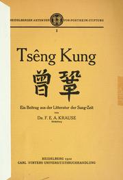 Tsêng Kung by Friedrich Ernst August Krause