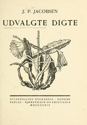 Cover of: Udvalgte digte