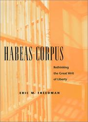 Cover of: Habeas corpus by Eric M. Freedman, Eric M. Freedman