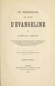 Cover of: pérlerinage au pays d'Évangeline. --