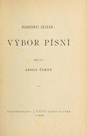 Cover of: Výbor písní.: Peloil Adolf erný.