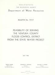 Cover of: Feasibility of serving the Ventura County Flood Control District from the State water project.