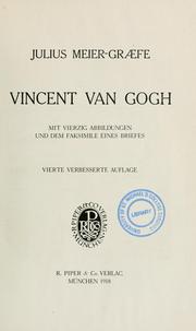 Cover of: Vincent van Gogh: mit vierzig abbildungen und dem faksimile eines briefes