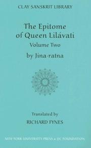 Cover of: The Epitome Of Queen Lilavati by Jina·ratna, Richard Fynes