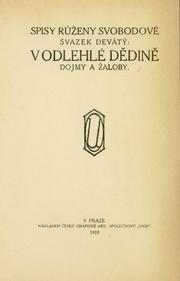 Cover of: V odlehlé ddin by Rena Svobodová, Rena Svobodová