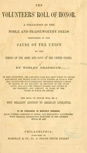 Cover of: The volunteers' roll of honor. by Charles Wesley Alexander