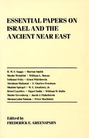 Cover of: Essential Papers on Israel and the Ancient near East (Essential Papers on Jewish Studies)