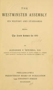 Cover of: Westminster Assembly: its history and standards