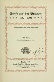 Cover of: Wilhelm und Caroline von Humboldt in ihren Briefen
