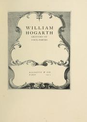 Cover of: William Hogarth, gravures et eaux-fortes. --