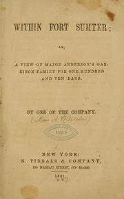 Within Fort Sumter by Fletcher, A., Miss